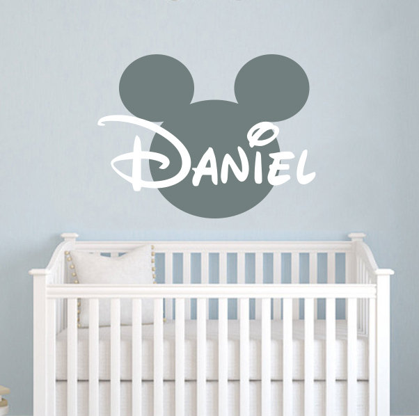 Decal House Mickey Mouse Personalized Name Wall Decal & Reviews Wayfair